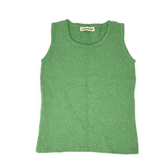 MISHA & PUFF Other - Misha & Puff NWOT Green Boucle Tank Top. 
Size 7/8 Years.